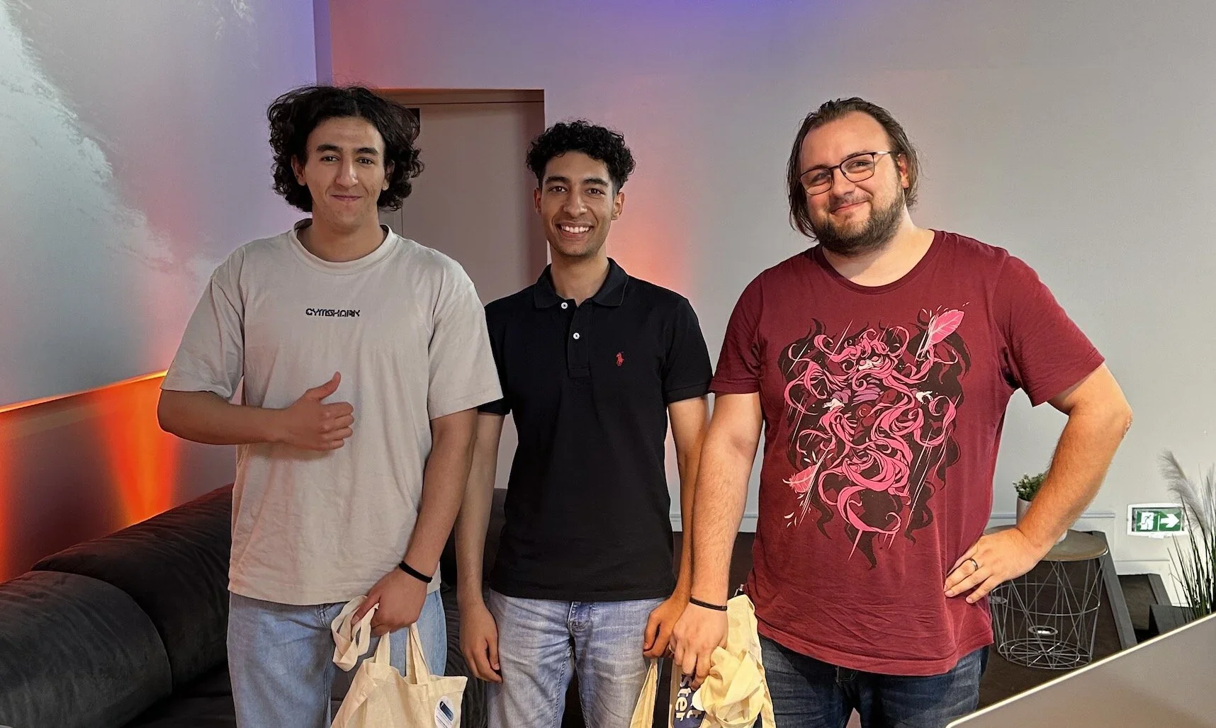 Adam, Zakkaria et Jean ont remporté le premier prix