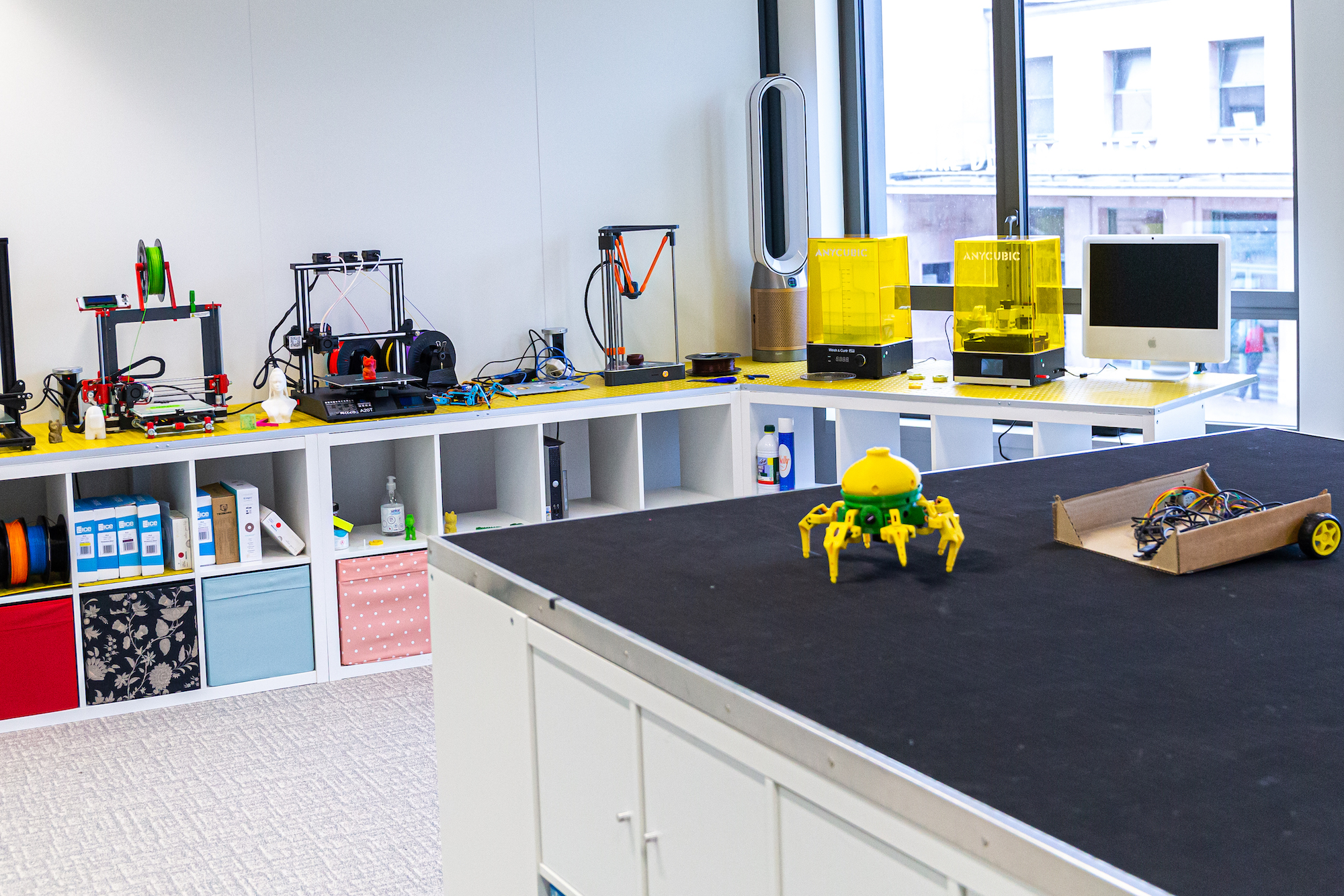 Les équipements du FabLab avec les imprimantes 3D