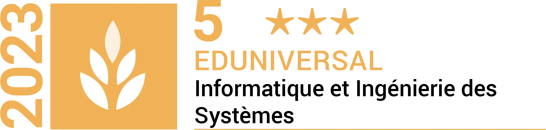 Classement EDUNIVERSAL Master Informatique et Ingénierie des Systèmes Eduniversal